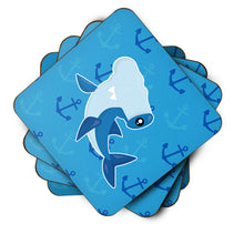 Load image into Gallery viewer, Hammerhead Shark on Anchors Foam Coaster  BB6941FC