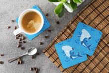Load image into Gallery viewer, Hammerhead Shark on Anchors Foam Coaster  BB6941FC