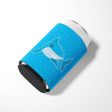 Load image into Gallery viewer, Shark with Waves Can or Bottle Hugger BB6943CC