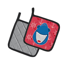 Load image into Gallery viewer, Shark Wide Open Pot Holders - Set of 2 - Heat-Resistant Kitchen Essentials BB6945PTHD