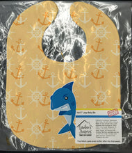 Load image into Gallery viewer, Shark on Beige Nautical Baby Bib BB6946BIB