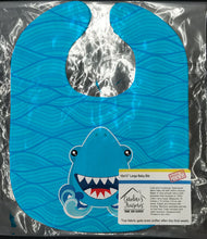 Load image into Gallery viewer, Shark Open Wide in Waves Baby Bib BB6947BIB