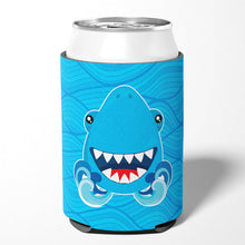 Load image into Gallery viewer, Shark Open Wide in Waves Can or Bottle Hugger BB6947CC