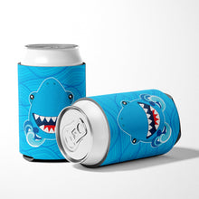 Load image into Gallery viewer, Shark Open Wide in Waves Can or Bottle Hugger BB6947CC