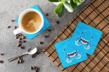 Load image into Gallery viewer, Shark Open Wide in Waves Foam Coaster  BB6947FC