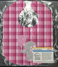Load image into Gallery viewer, Elephant with Pink Balloon Baby Bib BB6948BIB