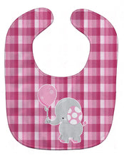 Load image into Gallery viewer, Elephant with Pink Balloon Baby Bib BB6948BIB