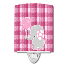 Load image into Gallery viewer, Elephant with Pink Balloon Ceramic Night Light BB6948CNL