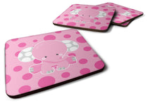 Load image into Gallery viewer, Elephant with Pink Polkadots Foam Coaster  BB6949FC