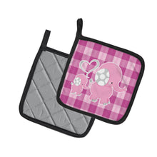 Load image into Gallery viewer, Elephant and Baby Pot Holders - Set of 2 - Heat-Resistant Kitchen Essentials BB6953PTHD