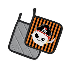 Load image into Gallery viewer, Halloween Ghost Pirate Pot Holders - Set of 2 - Heat-Resistant Kitchen Essentials BB6957PTHD
