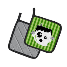 Load image into Gallery viewer, Halloween Ghost Frankenstein Pot Holders - Set of 2 - Heat-Resistant Kitchen Essentials BB6958PTHD
