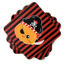 Load image into Gallery viewer, Halloween Pumpkin Pirate Foam Coaster  BB6962FC
