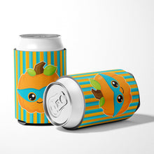 Load image into Gallery viewer, Halloween Pumpkin Superhero Can or Bottle Hugger BB6965CC