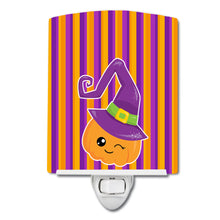 Load image into Gallery viewer, Halloween Pumpkin Witch Ceramic Night Light BB6967CNL