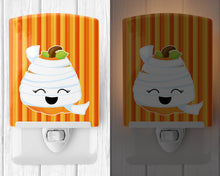 Load image into Gallery viewer, Halloween Pumpkin Mummy Ceramic Night Light BB6968CNL