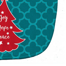 Load image into Gallery viewer, Christmas Tree Teal Red Baby Bib BB6970BIB