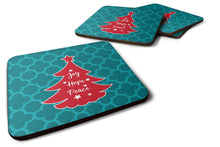 Load image into Gallery viewer, Christmas Tree Teal Red Foam Coaster  BB6970FC