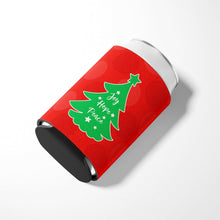 Load image into Gallery viewer, Christmas Tree Red Green Can or Bottle Hugger BB6971CC