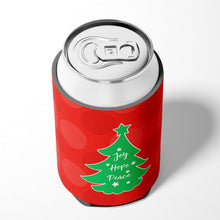 Load image into Gallery viewer, Christmas Tree Red Green Can or Bottle Hugger BB6971CC