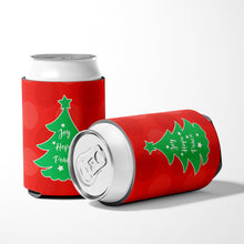 Load image into Gallery viewer, Christmas Tree Red Green Can or Bottle Hugger BB6971CC