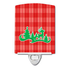 Load image into Gallery viewer, Christmas Tree Reindeer Red Ceramic Night Light BB6972CNL