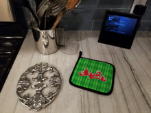 Load image into Gallery viewer, Christmas Tree Reindeer Green Pot Holders - Set of 2 - Heat-Resistant Kitchen Essentials BB6973PTHD
