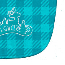 Load image into Gallery viewer, Christmas Tree Reindeer Blue Baby Bib BB6974BIB