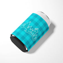 Load image into Gallery viewer, Christmas Tree Reindeer Blue Can or Bottle Hugger BB6974CC