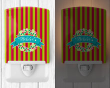 Load image into Gallery viewer, Christmas Wreath Believe Ceramic Night Light BB6975CNL