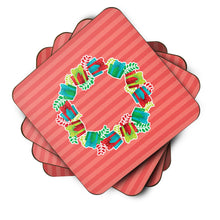 Load image into Gallery viewer, Christmas Wreath Presents Foam Coaster  BB6976FC