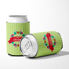 Load image into Gallery viewer, Christmas Wreath Presents Green Can or Bottle Hugger BB6977CC