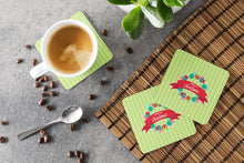 Load image into Gallery viewer, Christmas Wreath Presents Green Foam Coaster  BB6977FC