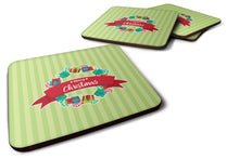 Load image into Gallery viewer, Christmas Wreath Presents Green Foam Coaster  BB6977FC