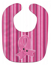 Load image into Gallery viewer, Breast Cancer Awareness Ribbon Face Baby Bib BB6978BIB