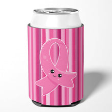 Load image into Gallery viewer, Breast Cancer Awareness Ribbon Face Can or Bottle Hugger BB6978CC