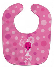 Load image into Gallery viewer, Breast Cancer Awareness Ribbon Balloons Baby Bib BB6979BIB