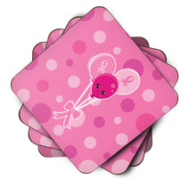 Load image into Gallery viewer, Breast Cancer Awareness Ribbon Balloons Foam Coaster  BB6979FC