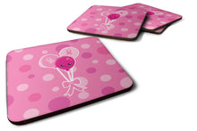 Load image into Gallery viewer, Breast Cancer Awareness Ribbon Balloons Foam Coaster  BB6979FC