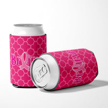 Load image into Gallery viewer, Breast Cancer Awareness Ribbon Believe Can or Bottle Hugger BB6980CC