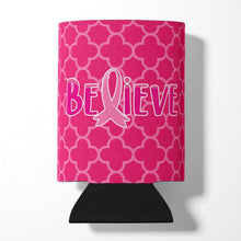 Load image into Gallery viewer, Breast Cancer Awareness Ribbon Believe Can or Bottle Hugger BB6980CC