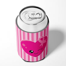 Load image into Gallery viewer, Breast Cancer Awareness Ribbon Heart Can or Bottle Hugger BB6982CC