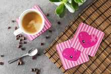 Load image into Gallery viewer, Breast Cancer Awareness Ribbon Heart Foam Coaster  BB6982FC