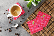 Load image into Gallery viewer, Cherry Faces Foam Coaster  BB6985FC