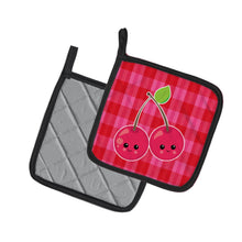 Load image into Gallery viewer, Cherry Faces Pot Holders - Set of 2 - Heat-Resistant Kitchen Essentials BB6985PTHD
