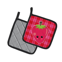 Load image into Gallery viewer, Strawberry Face Pot Holders - Set of 2 - Heat-Resistant Kitchen Essentials BB6989PTHD