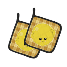 Load image into Gallery viewer, Lemon Face Pot Holders - Set of 2 - Heat-Resistant Kitchen Essentials BB6990PTHD