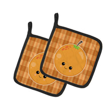 Load image into Gallery viewer, Orange Face Pot Holders - Set of 2 - Heat-Resistant Kitchen Essentials BB6991PTHD