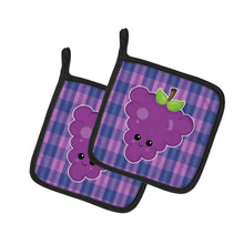 Load image into Gallery viewer, Grape Face Pot Holders - Set of 2 - Heat-Resistant Kitchen Essentials BB6994PTHD