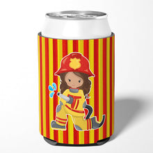Load image into Gallery viewer, Fireman Girl Can or Bottle Hugger BB7001CC